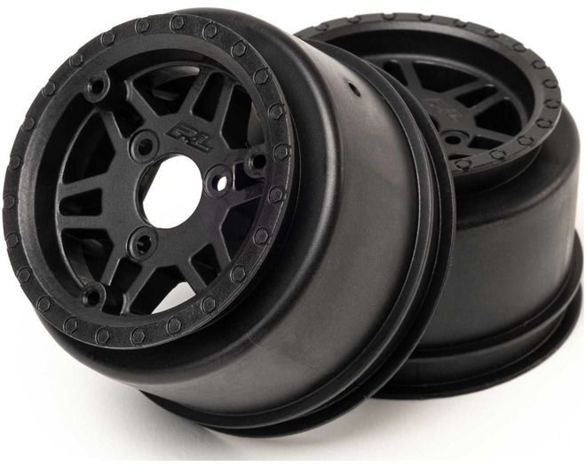 Sherriff Dirt Oval Rear Wheel Black 2 : Losi Sprint and DLM
