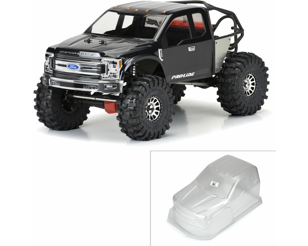 2017 F0RD F-250 Super Duty Cab-Only Clear Body for SCX6 photo