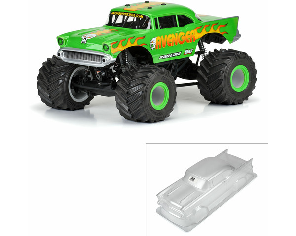 1957 Chevy Bel Air Avenger Edition Clear Body for Losi LMT Crawl photo