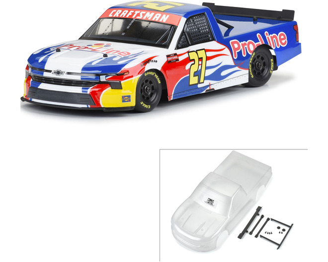 Pre-Cut 2024 Chevrolet Silverado NASCAR Truck Series Clear Body  photo