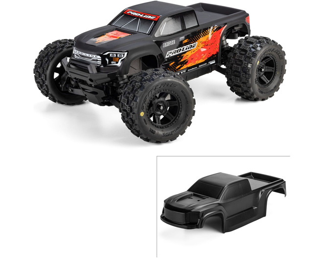 Tap to zoom Pre-Cut/Pre-Painted Brute Truck Matte Black Body: Traxxas Mini M