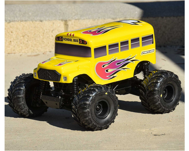 School Bus Pre-Cut/Pre-Painted Yellow Body for ARRMA Gorgon/Quak photo