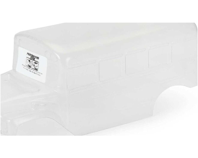 Pre-Cut Clear School Bus Body for ARRMA Gorgon/Quake GROM photo
