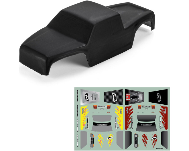 Tap to zoom 1/30 Ltd Edition Pre-Cut Coyote Body Matte Black: Axial SCX30