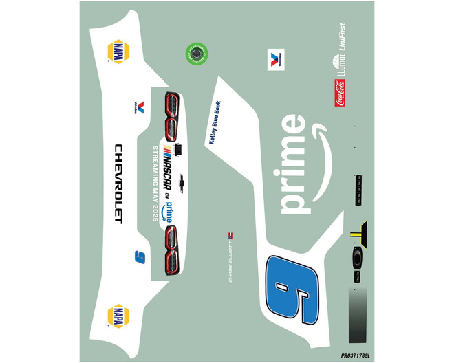 Elliott #9 Amazon Prime 2025 Body for Losi NASCAR