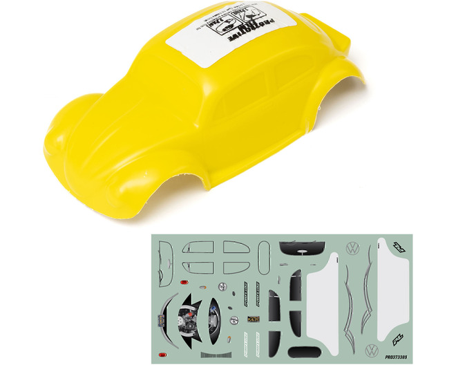 Tap to zoom Pre-Cut VW Bug Yellow Body: Axial SCX30