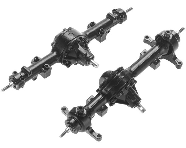 Yota II 1/24 Cast Front and Rear Axle Set photo