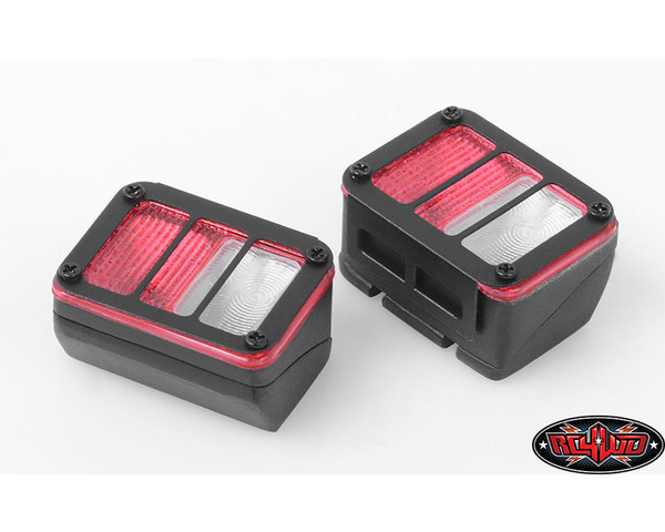 Colored Functional Rear Taillight w/Grid Frame photo