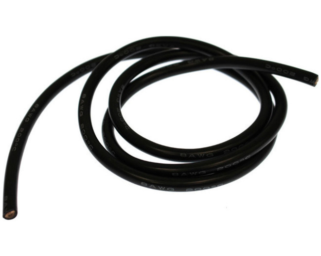 8 Gauge Silicone Wire 3 Black photo