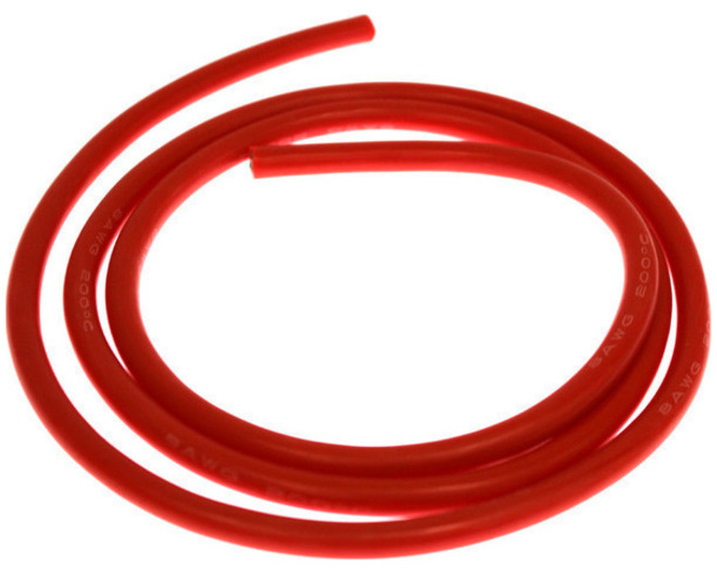 8 Gauge Silicone Wire 3 Red photo