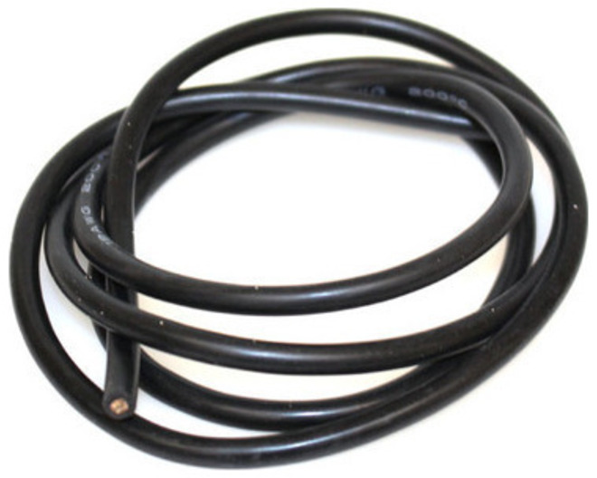 12 Gauge Silicone Wire 3 Black photo