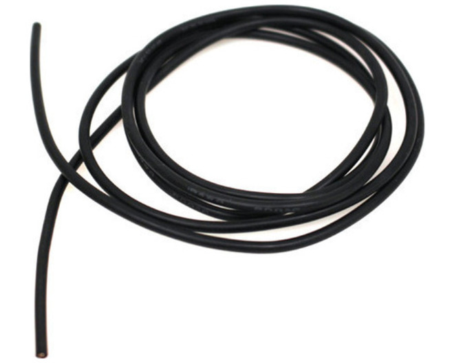 18 Gauge Silicone Wire 3 Black photo