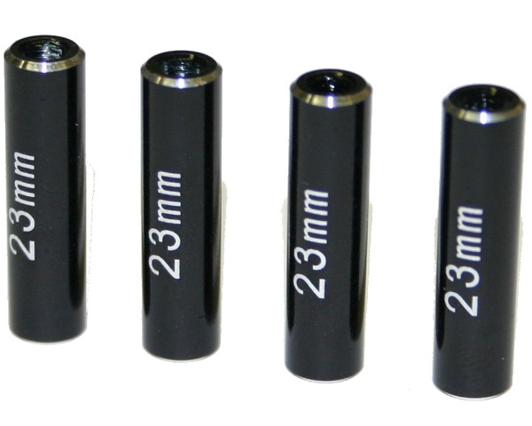 Aluminum Standoff Post Link 6x23mm w/ M3 Threads (Black)(4) photo