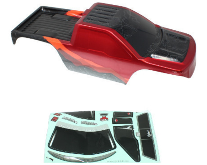 1:10 Rock Crawler Body Red/Black photo