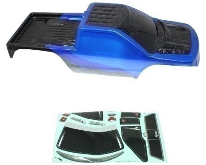 1:10 Rock Crawler Body Black/Blue photo