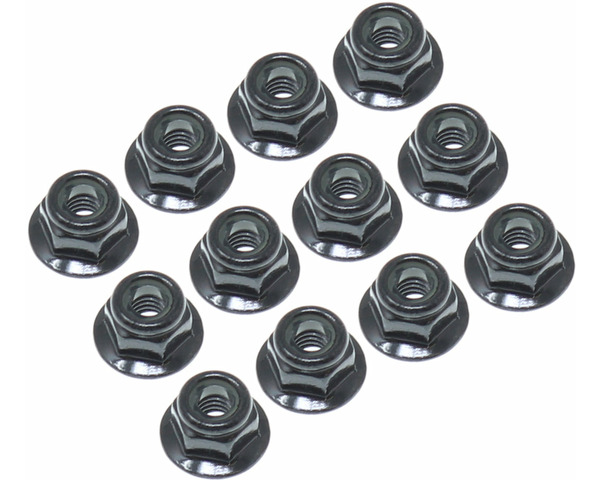 4mm Flange Lock Nuts (12 pieces) photo