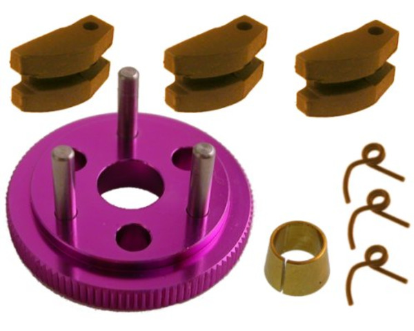 discontinued Purple 3 shoe flywheel w/shoes 30mm