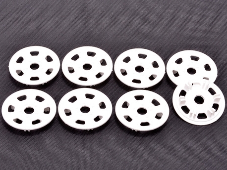 Oval/Mini Wheel Disk Protectors White - 4 pr  photo