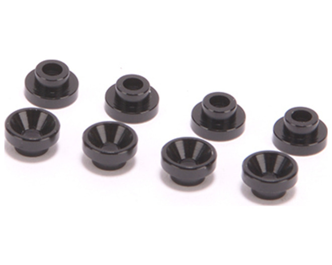 Aluminum Servo Washer Black 5.0mm set of 8 photo