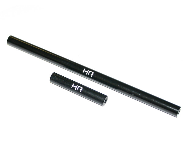 Aluminum 106mm Steering Tie Rod and 33mm Drag Link (Black) photo
