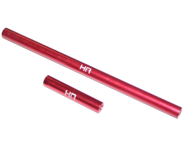Aluminum 106mm Steering Tie Rod and 33mm Drag Link (Red) photo
