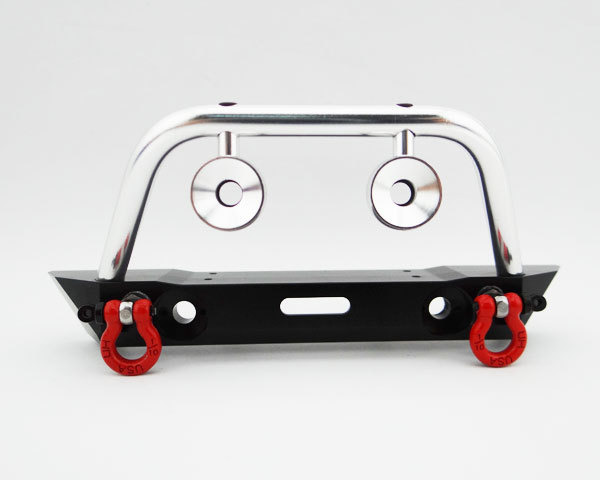 discontinued Aluminum Front Bumper with Winch & Light Mounts - S photo