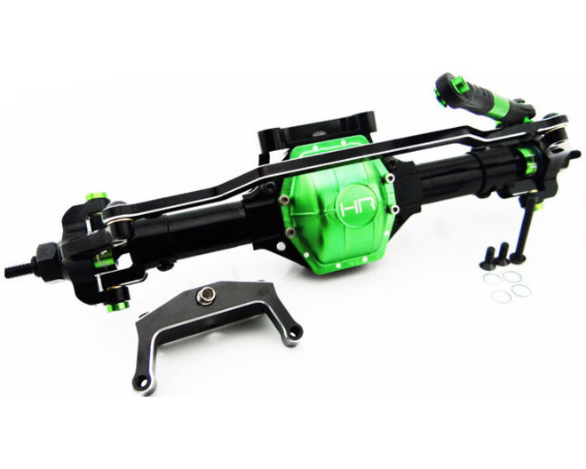 Tap to zoom Front Axle Assembly Aluminum (Green) - Axial SCX10