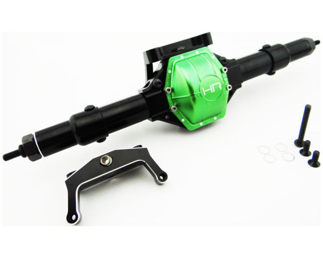 Rear Axle Assembly Aluminum (Green) - Axial Scx10