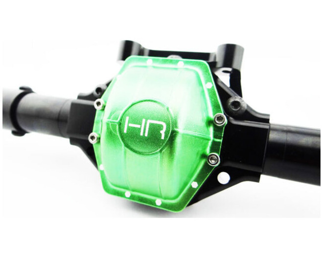 Rear Axle Assembly Aluminum (Green) - Axial Scx10