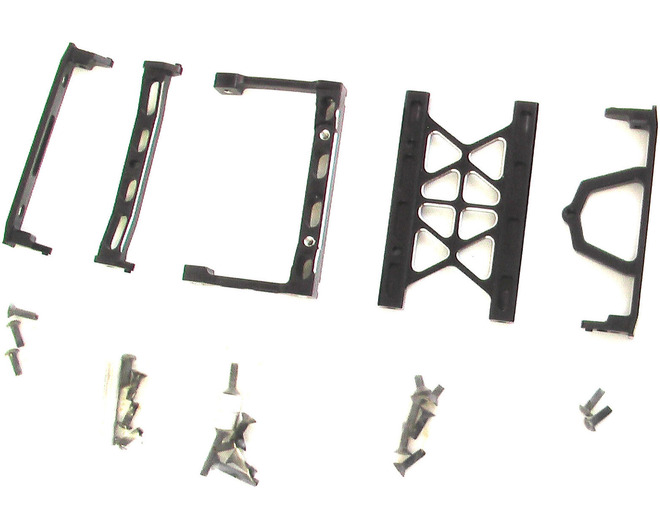 Aluminum Chassis Rail Brace Set Scx10
