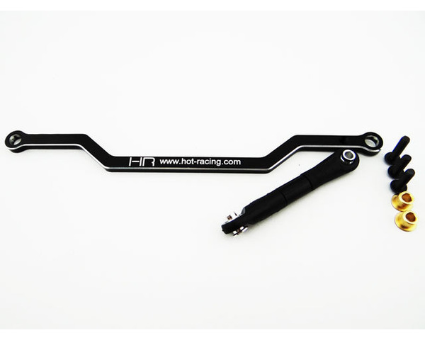 Aluminum Steering Tie Rod and Drag Link (offset) - AX10 SCX10 photo
