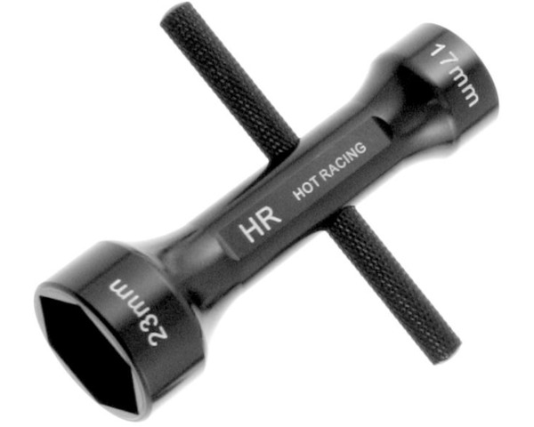 Tap to zoom Black wheel wrench 23 and 17 mm