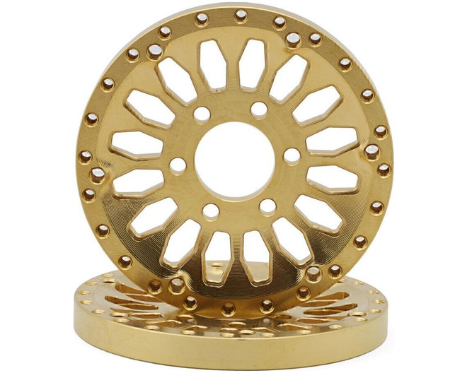 Brass 1.9 Shield Reversible Offset Wheel Face Set (2) (39g Each) photo