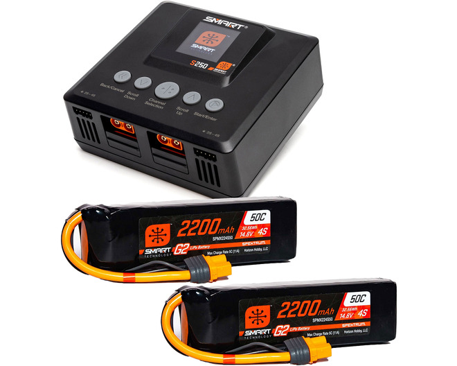 SmartPowerstage4SAirBundle:(2)G22200mAh4S50CLiPoIC3 & S250Charge photo