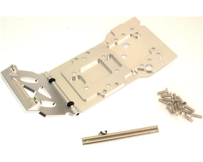 SVX Silver Skid Plate w Titanium Pin