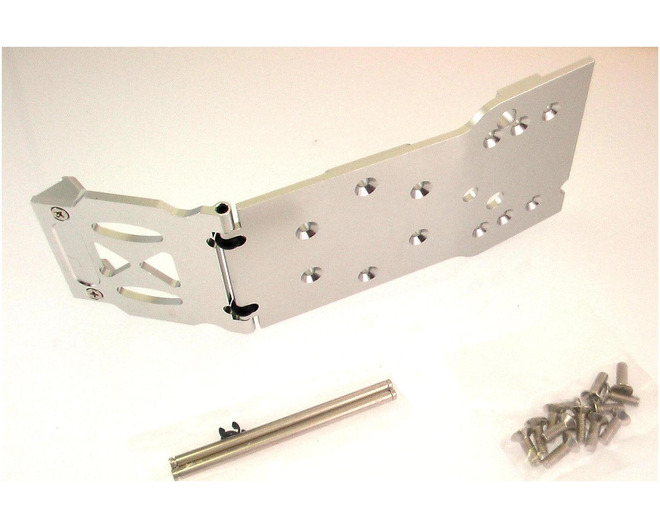 SVX Silver Skid Plate w Titanium Pin