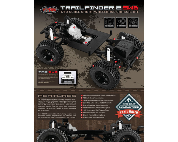 Rc4wd Trail Finder 2 Truck Kit Inch Swb Inch photo
