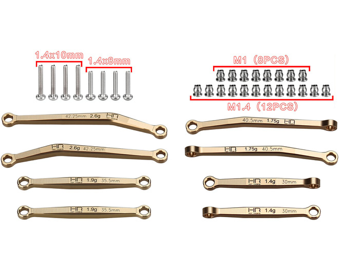 No Flex upgrade Brass Link set SCX30 photo