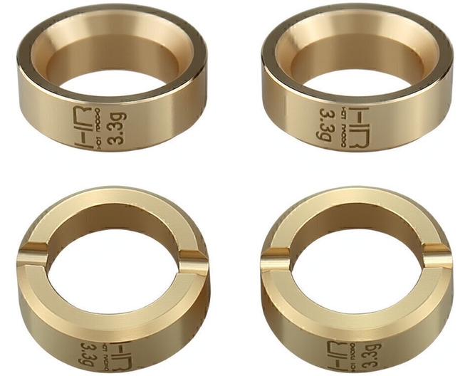 3.6g Brass Wheel Weights Scx30