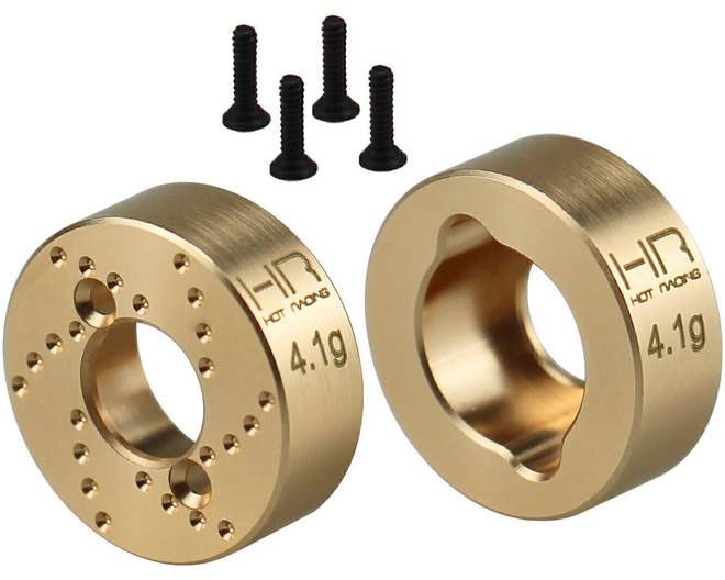 Brass Rear Hub 4.1g SCX30 photo