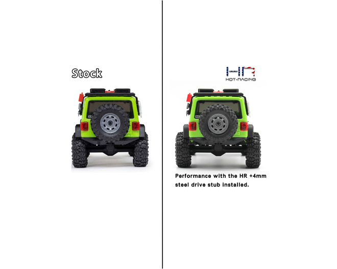 +4mm Steel Drive Stub SCX30