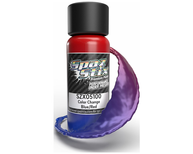 Color Change Airbrush Paint, Blue/Red, 2oz Bottle photo