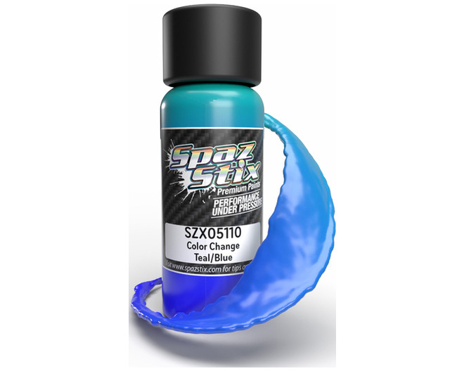 Color Change Airbrush Paint, Teal/Blue, 2oz Bottle photo