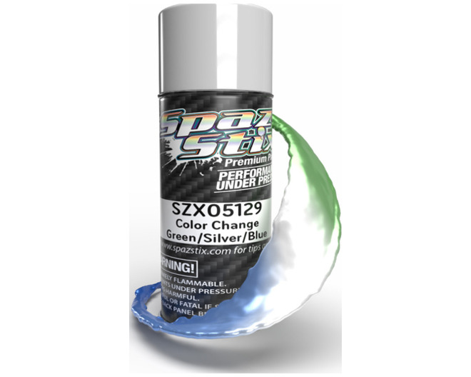 Color Change Aerosol Paint, Green/Silver/Blue, 3.5oz Can photo