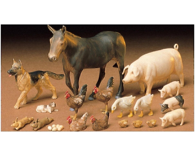 1/35 Livestock Set Kit Diorama Set photo