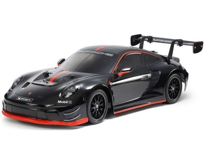 1/10 R/C Porsche 911 Gt3 R 992 Black Painted Body Tt-02 photo