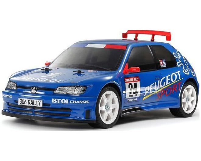1/10 R/C Peugeot 306 Maxi Blue Painted Body Bt-01 photo