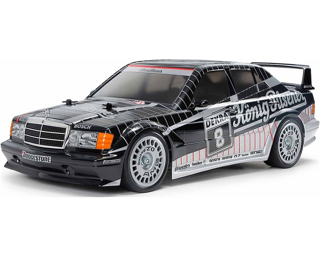 1/10 RC Mercedes-Benz 190 E 2.5-16 EVO II 1991 Black/Silver Pain