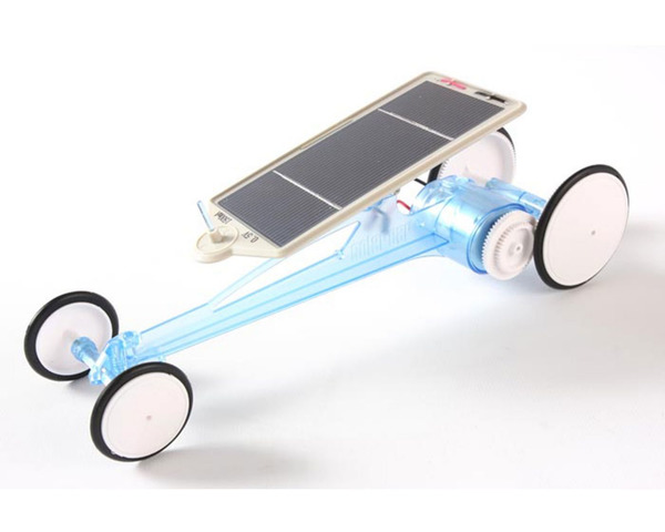 Solar Car Assembly Kit Clear Blue Body photo