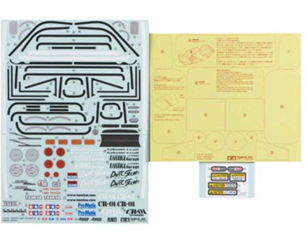 RC Sticker & Masking: CR-01 T0Y0TA Land Cruiser photo